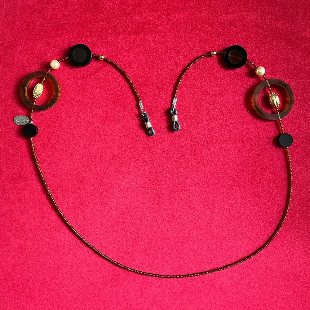 New. FALSI GIOIELLI eyeglass chain holder